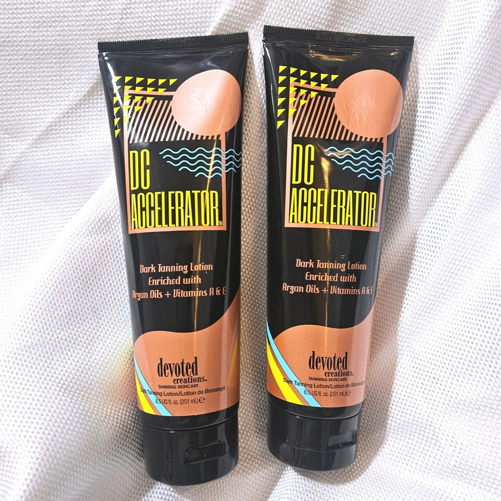 Devoted Creations DC Accelerator Dark‎ Tanning Lotion 8.5oz Set of 2